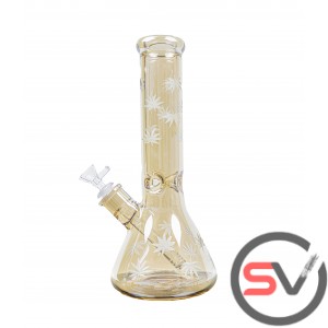 420 LEAF GLASS BEAKER 14inch - CHAMPAGNE